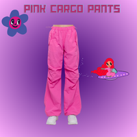 PINK Cargo Parachute Pants